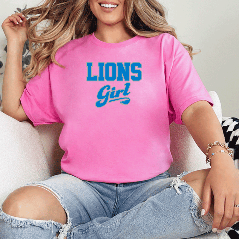 "Lions Girl"Relaxed Fit Crew Unisex T-Shirt