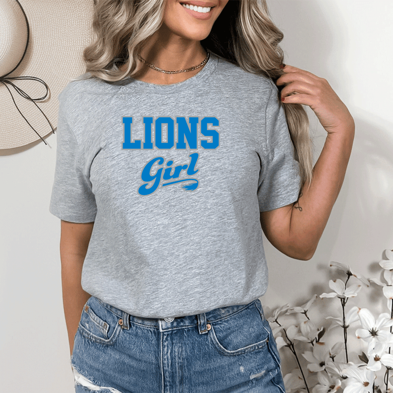 "Lions Girl"Relaxed Fit Crew Unisex T-Shirt
