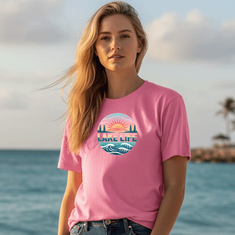 "Lake Life"Relaxed Fit Crew Unisex T-Shirt