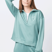 "Little Love"Women's Relaxed Fit 1/4 Zip