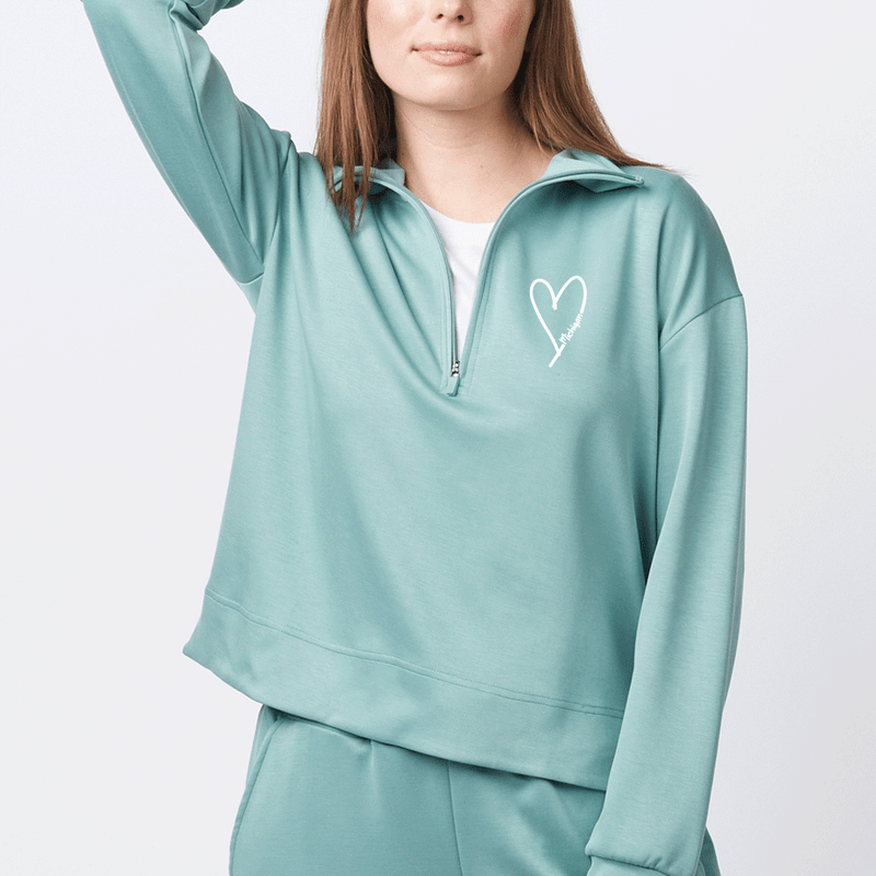 "Little Love"Women's Relaxed Fit 1/4 Zip