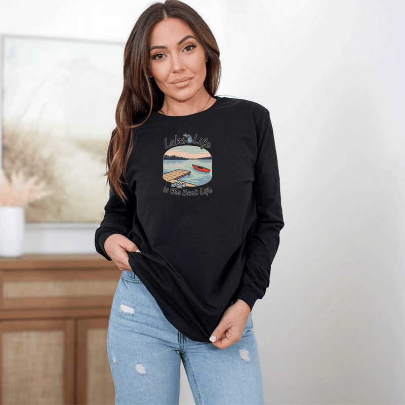 "The Best Life"Relaxed Fit Long Sleeve Unisex T-Shirt