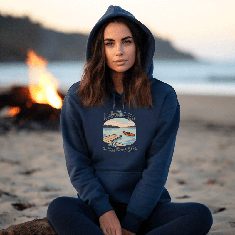 "The Best Life"Relaxed Fit Classic Unisex Hoodie