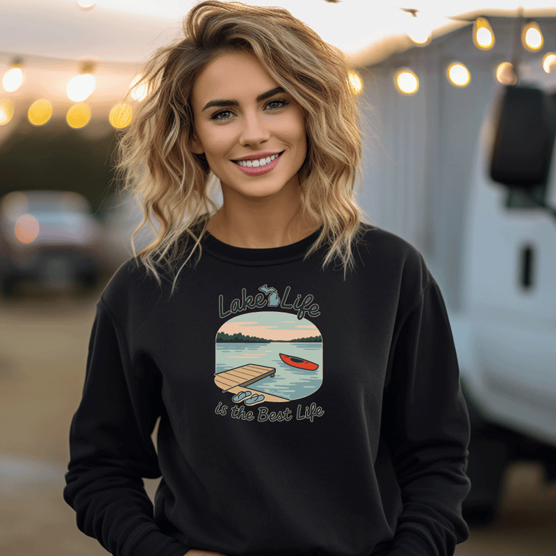 "The Best Life"Relaxed Fit Classic Crew Unisex Sweatshirt
