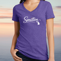 "Love Michigan Smitten"Women's V-Neck