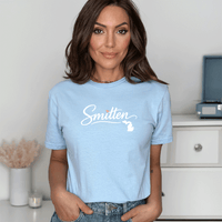 "Love Michigan Smitten"Relaxed Fit Crew Unisex T-Shirt
