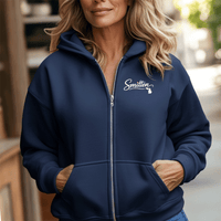 "Love Michigan Smitten"Basic Full Zip Unisex Hoodie