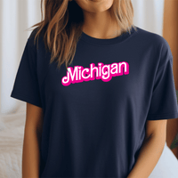 "Michigan Barbie"Relaxed Fit Crew Unisex T-Shirt