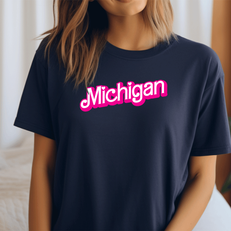 "Michigan Barbie"Relaxed Fit Crew Unisex T-Shirt