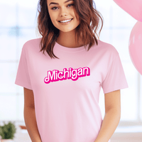 "Michigan Barbie"Relaxed Fit Crew Unisex T-Shirt