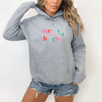 New "Merry &Bright"Relaxed Fit Classic Unisex Hoodie