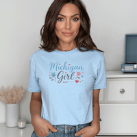 "Michigan Girl"Relaxed Fit Crew Unisex T-Shirt