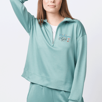 "Michigan Girl"Women's Relaxed Fit 1/4 Zip