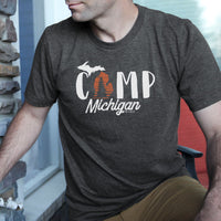 "Camp Michigan"Men's Crew T-Shirt CLEARANCE