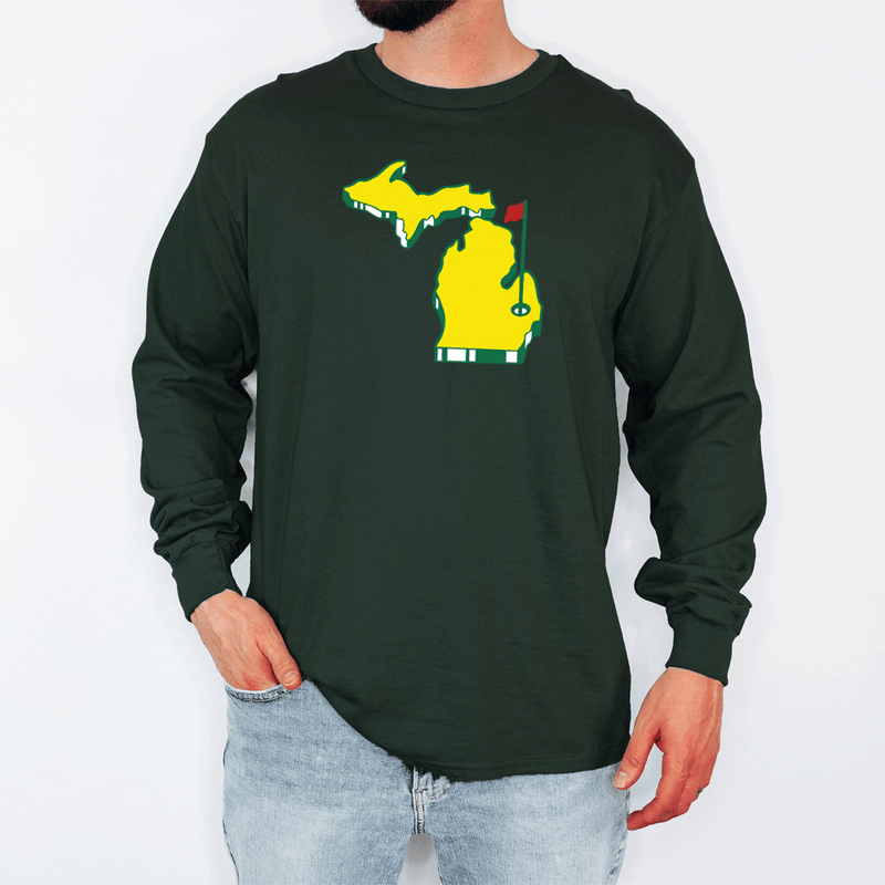 "Michigan Masters"Men's Long Sleeve T-Shirt