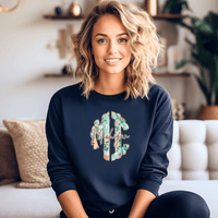 "Michigan Monogram"Relaxed Fit Long Sleeve Unisex T-Shirt