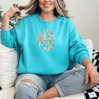 "Michigan Monogram"Relaxed Fit Classic Crew Unisex Sweatshirt