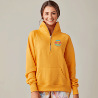 "Sunrise Over Michigan"Ladies Boxy 1/2 Zip Fleece