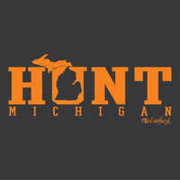 "Michigan Hunt Words"Men's Tailgate Hoodie CLEARANCE
