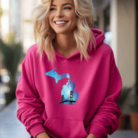 "Bridge Northern Lights"Relaxed Fit Classic Unisex Hoodie