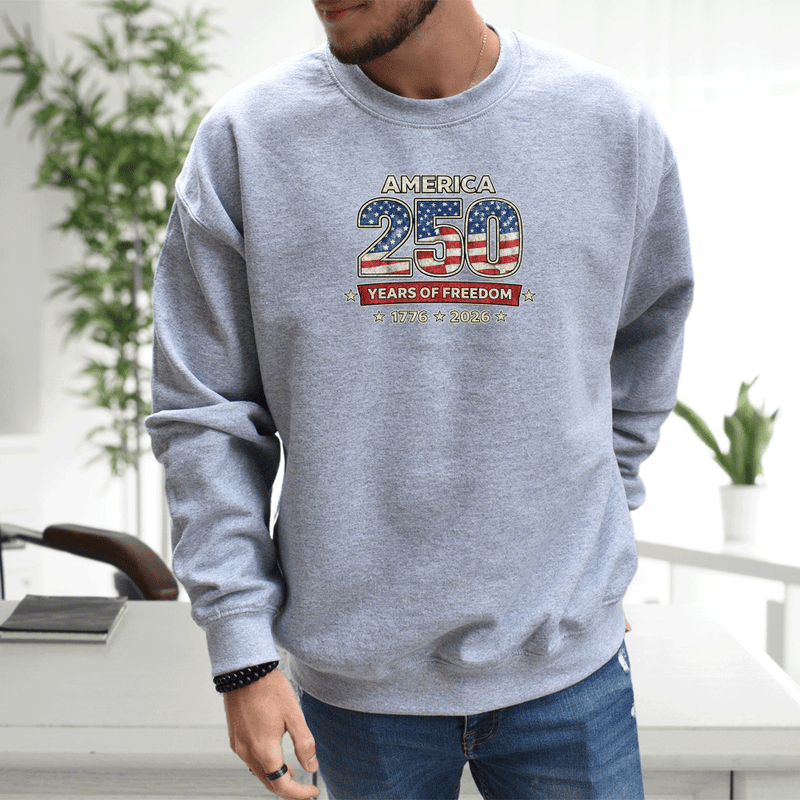 "Original America 250 Years"Men's Classic Crew Sweatshirt