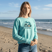"Pure Michigan Nights"Women's Garment Dyed Fleece Crew