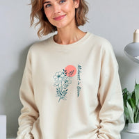 "Midwest In Bloom"Relaxed Fit Classic Crew Unisex Sweatshirt
