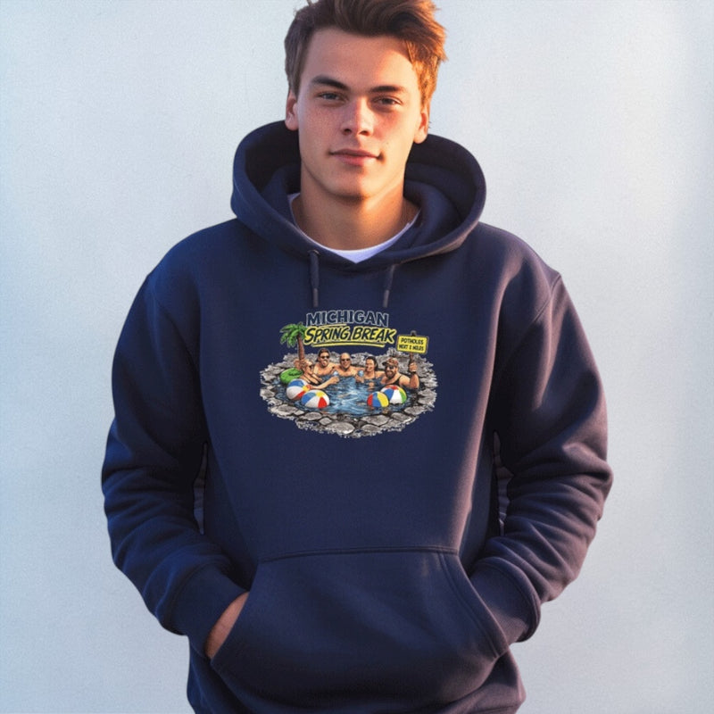 "Michigan Pothole Spring Break"Men's Classic Hoodie