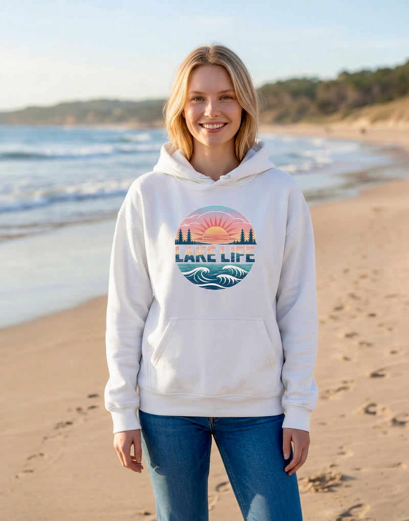 "Lake Life"Relaxed Fit Classic Unisex Hoodie