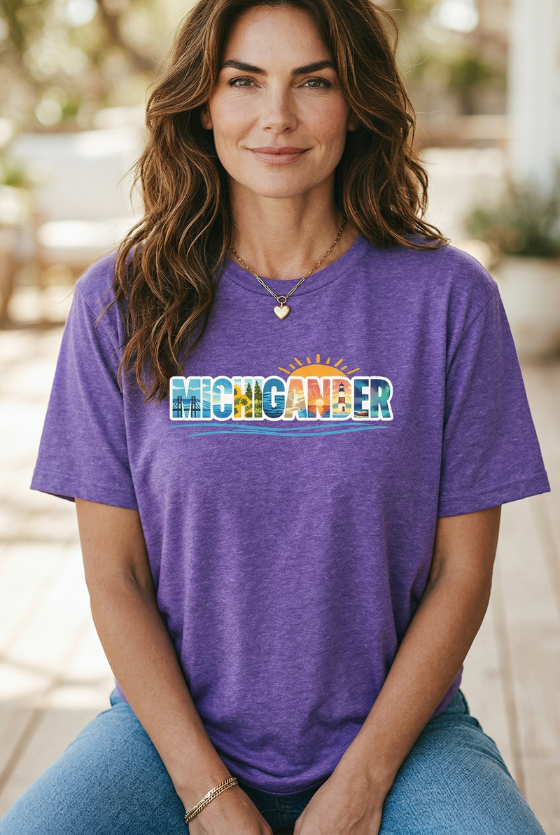 "Summer Michigander "Relaxed Fit Crew Unisex T-Shirt