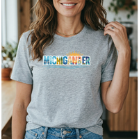 "Summer Michigander "Relaxed Fit Crew Unisex T-Shirt