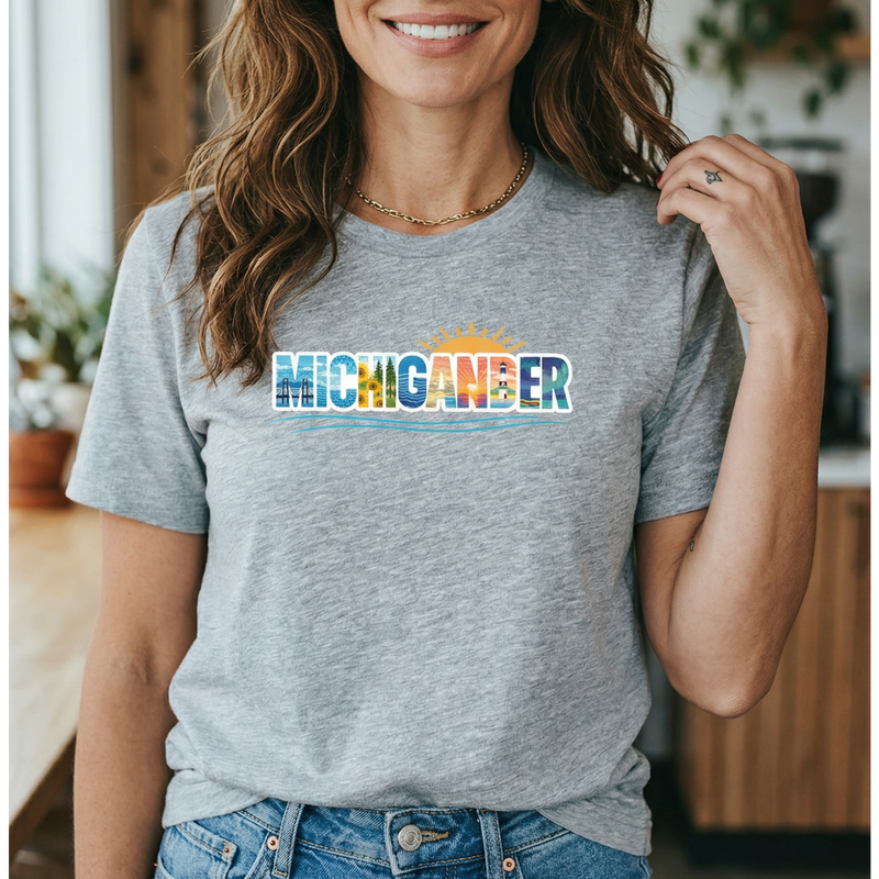 "Summer Michigander "Relaxed Fit Crew Unisex T-Shirt