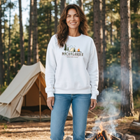 "Camp Michigander"Relaxed Fit Classic Crew Unisex Sweatshirt