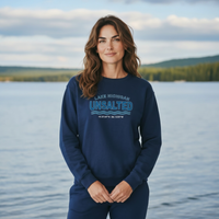 "Lake Michigan Unsalted"Relaxed Fit Classic Crew Unisex Sweatshirt