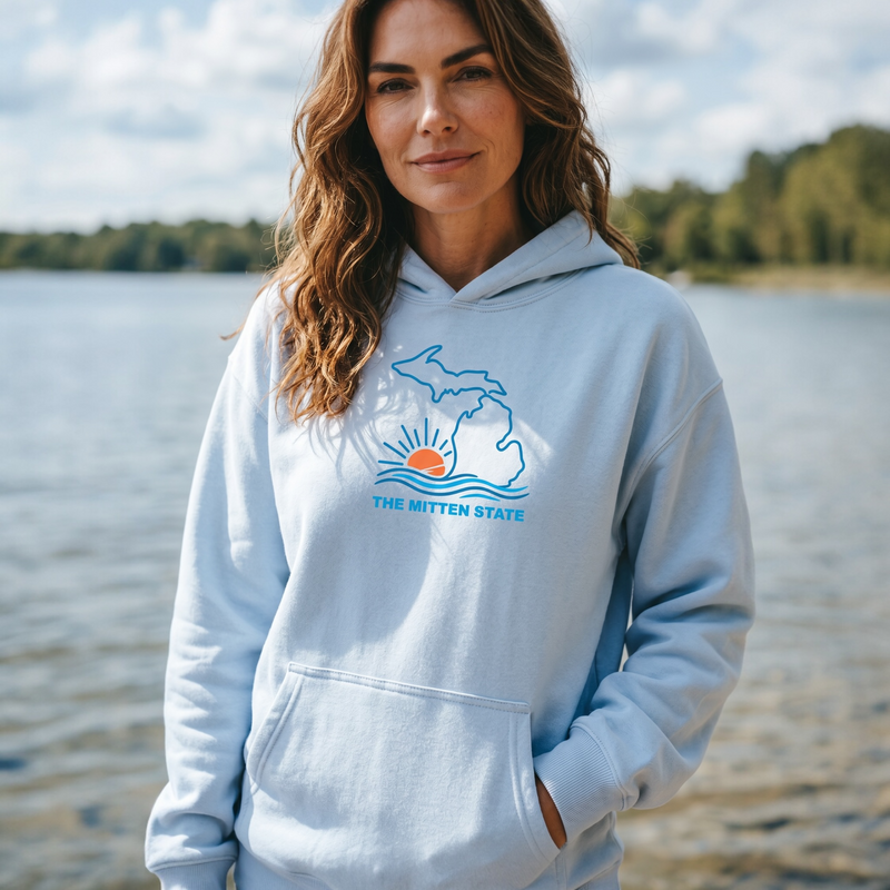 "The Mitten State"Relaxed Fit Classic Unisex Hoodie
