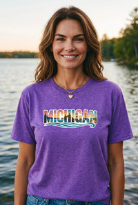 "True Michigan "Relaxed Fit Crew Unisex T-Shirt
