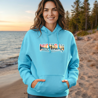 "True Michigan "Relaxed Fit Classic Unisex Hoodie