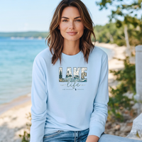 "Lake Life Unsalted"Relaxed Fit Long Sleeve Unisex T-Shirt