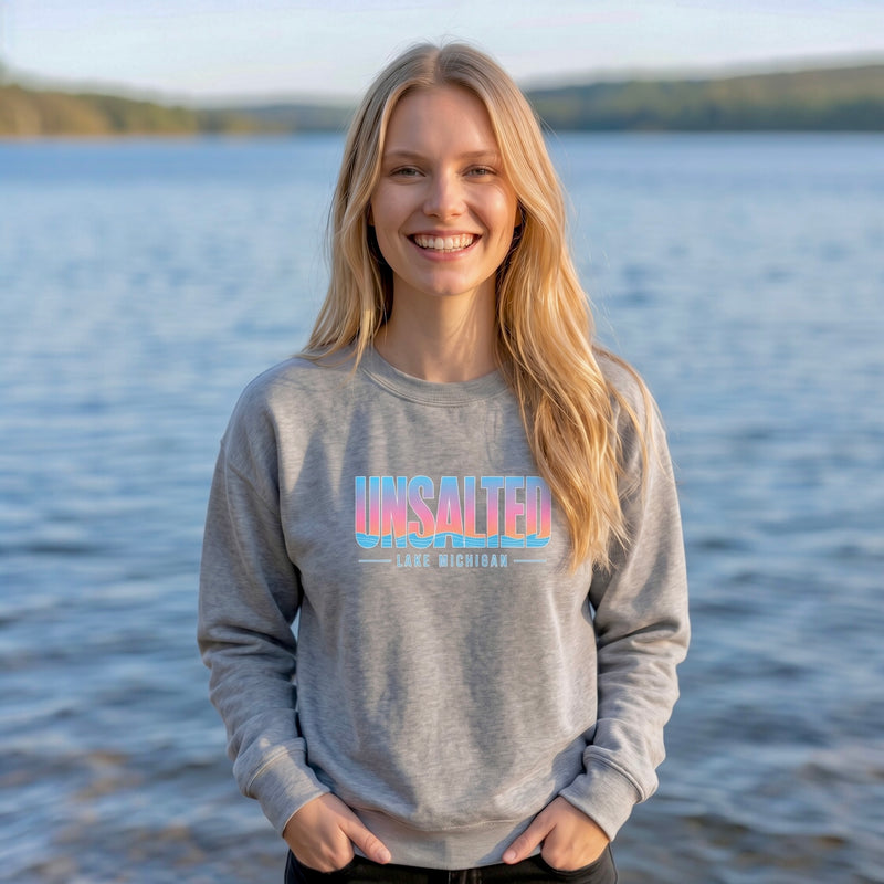 "Summer Unsalted"Relaxed Fit Classic Crew Unisex Sweatshirt
