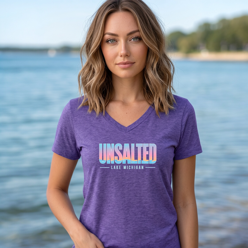 "Summer Unsalted"Women's V-Neck