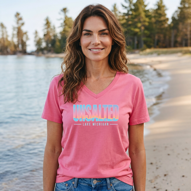 "Summer Unsalted"Women's V-Neck