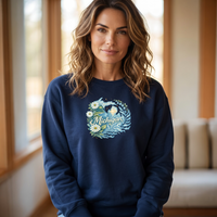 "Michigan In Bloom"Relaxed Fit Classic Crew Unisex Sweatshirt