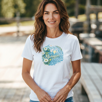 "Michigan In Bloom"Relaxed Fit Crew Unisex T-Shirt