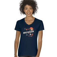 "Michigan Summer"Women's V-Neck
