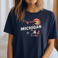 "Michigan Summer"Relaxed Fit Crew Unisex T-Shirt