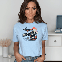 "Michigan Summer"Relaxed Fit Crew Unisex T-Shirt