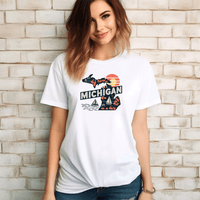 "Michigan Summer"Relaxed Fit Crew Unisex T-Shirt