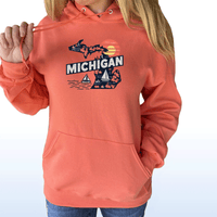 "Michigan Summer"Relaxed Fit Classic Unisex Hoodie