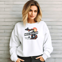 "Michigan Summer"Relaxed Fit Classic Crew Unisex Sweatshirt