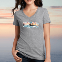"True Michigan"Women's V-Neck